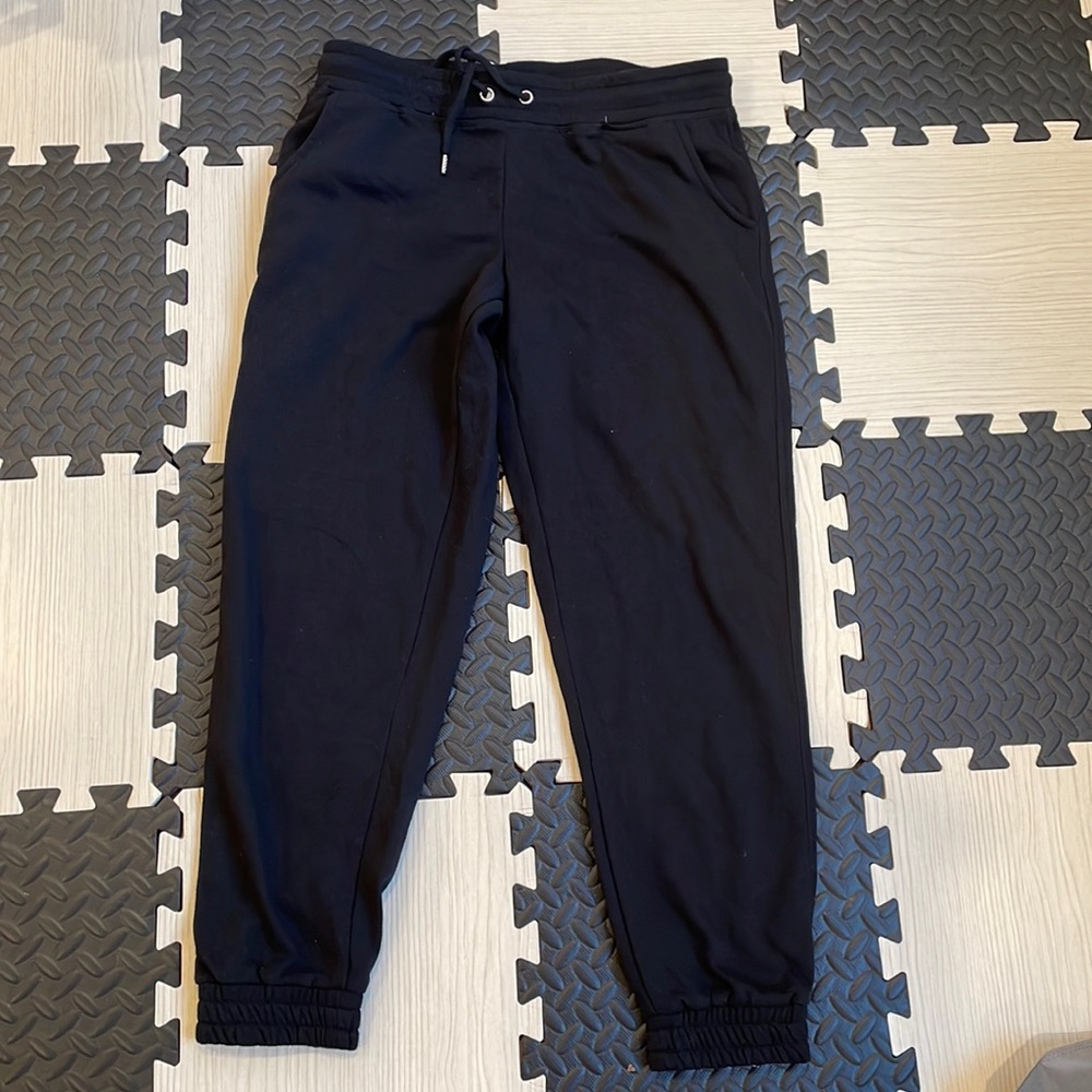 Primark Black Tie waist sweats with pockets size s